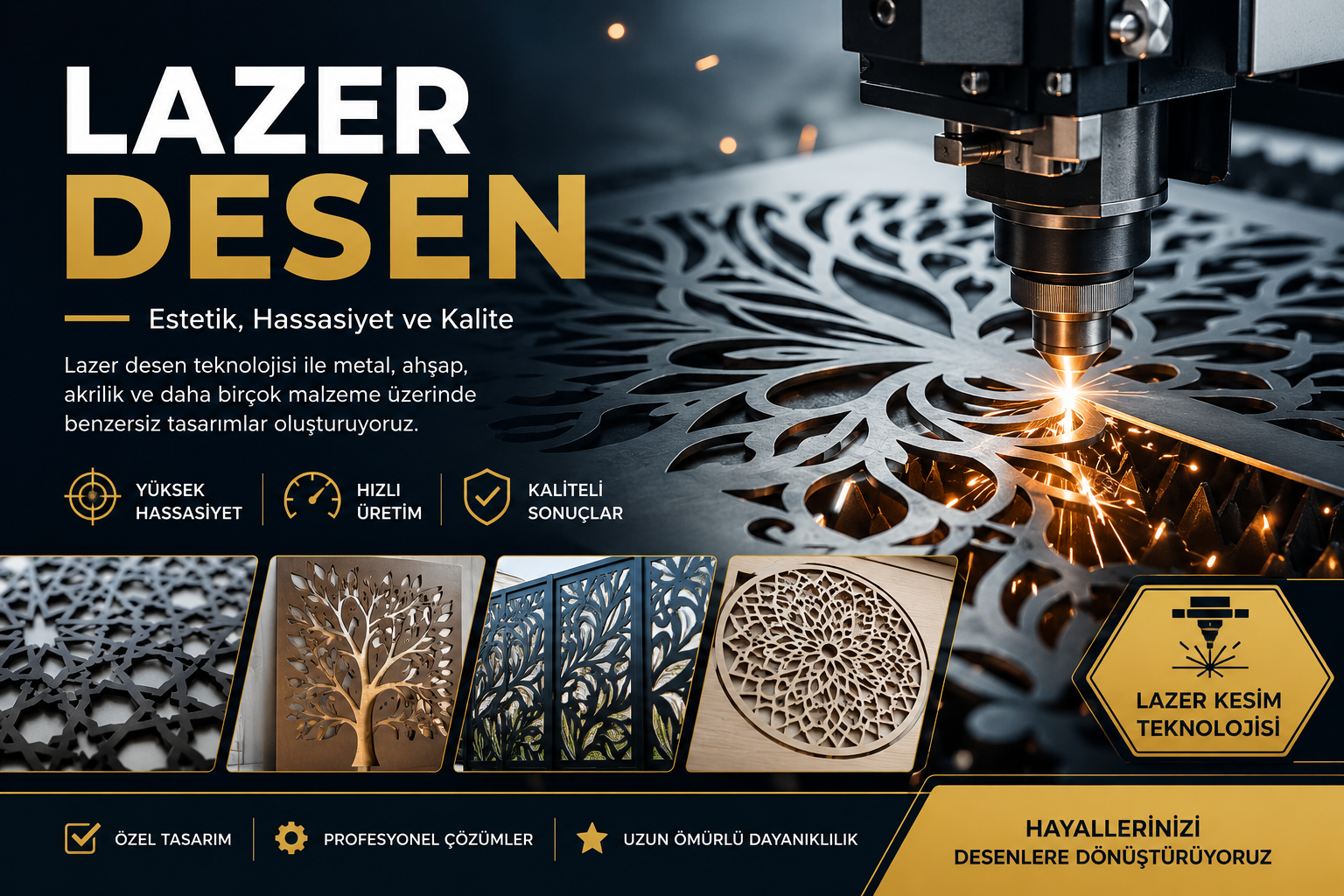 Lazer Kesim ve Lazer Desen Teknolojisi: Modern Üretimin Vazgeçilmez Çözümü