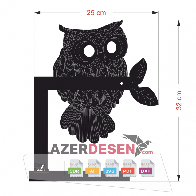 3d Lamp File, Decorative Table Lamp, 3d Owl Drawing File - Model Owl