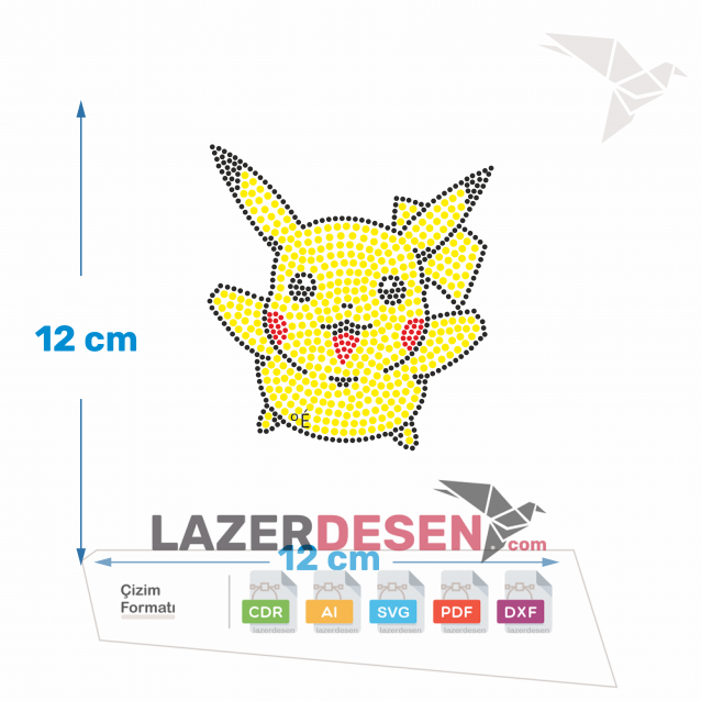 Pikachu Pokemon Stone Design Pattern Vector download