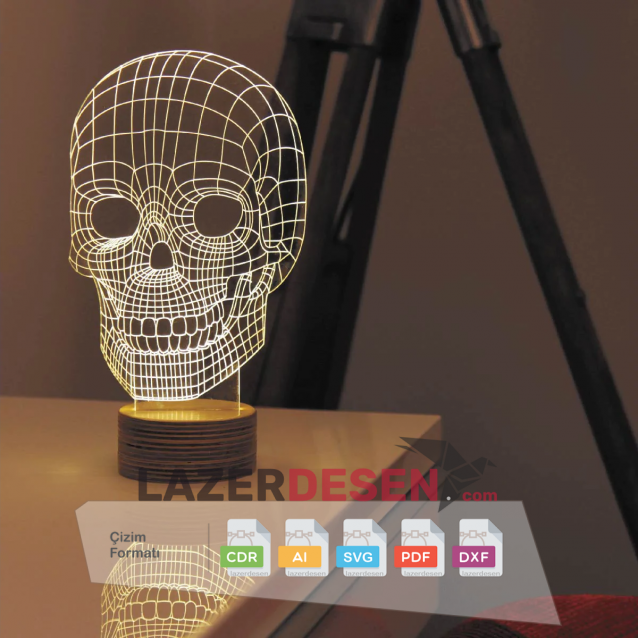 DRY HEAD MOTIF 3D PLEXI LAMP