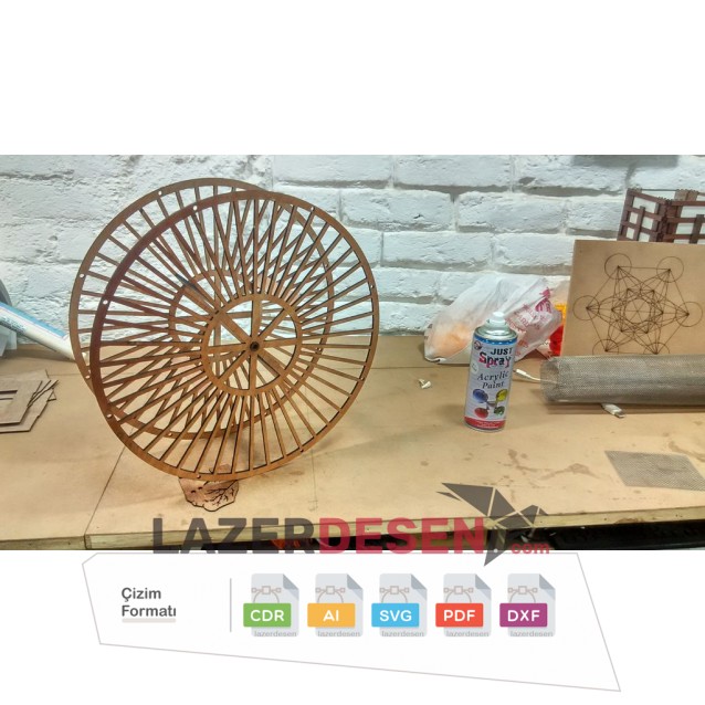 Wooden Ferris Wheel with Photo Frame
