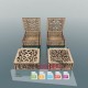 2 x Decorative Wooden Gift Boxes Laser Cut lzr0058